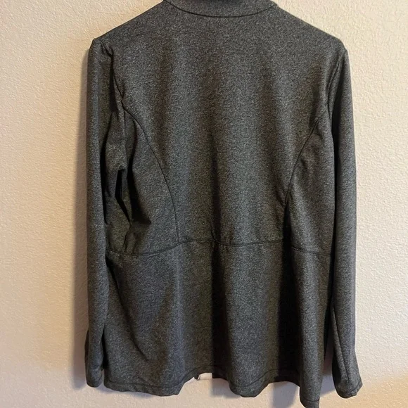 Gray and White Zip-Up Jacket - Picture 9 of 10